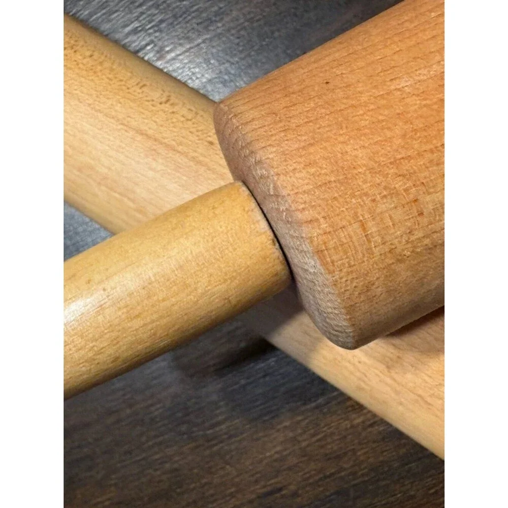 Vintage Wooden Rolling Pins - Set of 2 Farmhouse Baking Kitchen Decor